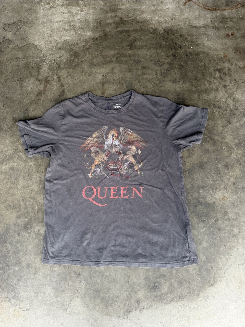 Queen Band Shirt - M Medium - Gray Abercrombie & Fitch Soft Retro Rock